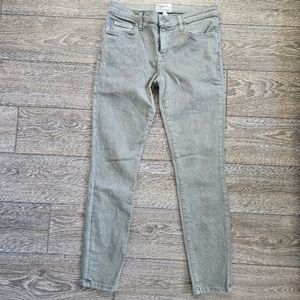 Current Elliot The Stiletto Mid Rise Skinny Ankle Jeans in Green